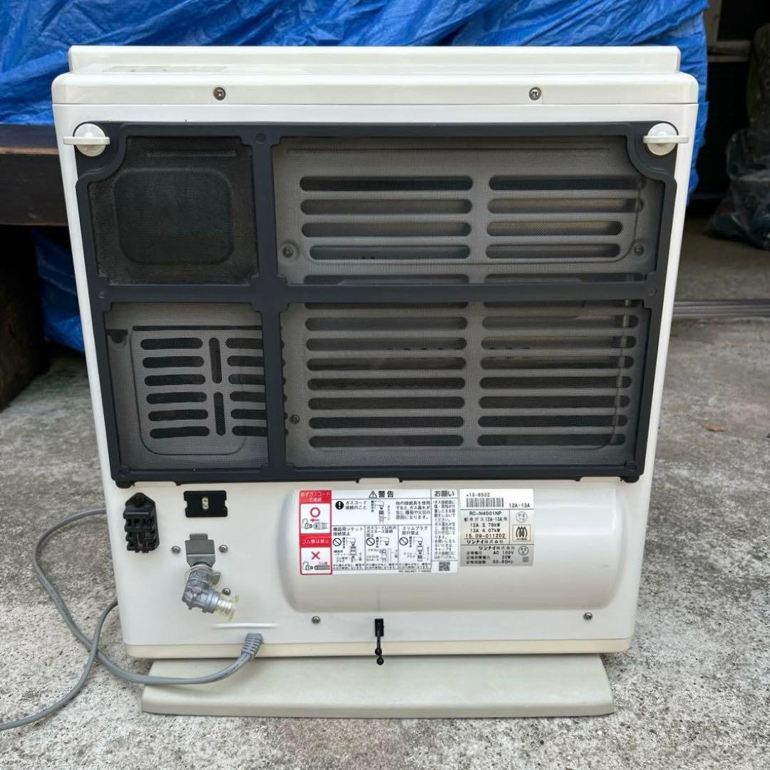 リンナイ　都市ガス　RC-N4001NP ガスファンヒーター　プラズマクラスター