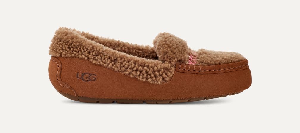 新品アグ UGG ANSLEY BRAID アンスレー ブレイド モカシン