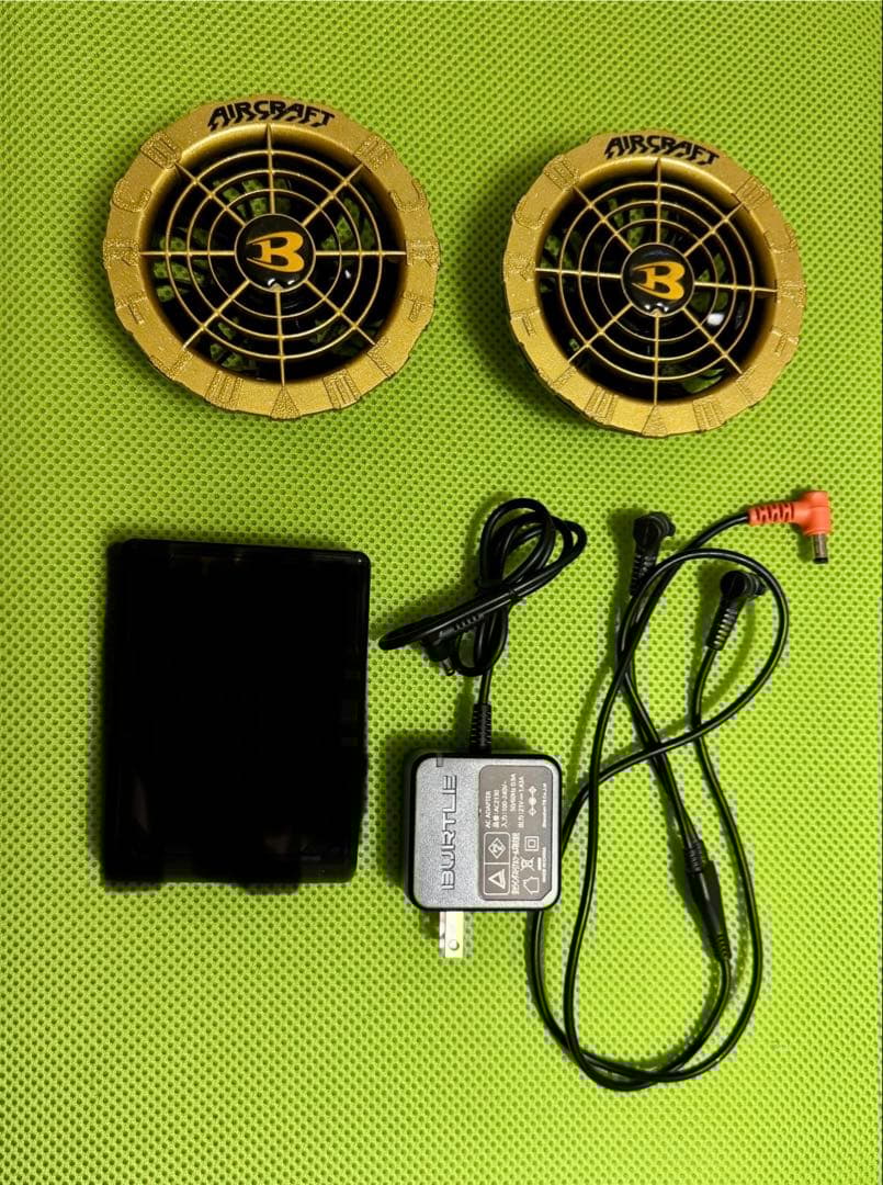 AIRCRAFT 空調服用ファン ゴールド　22Vセット