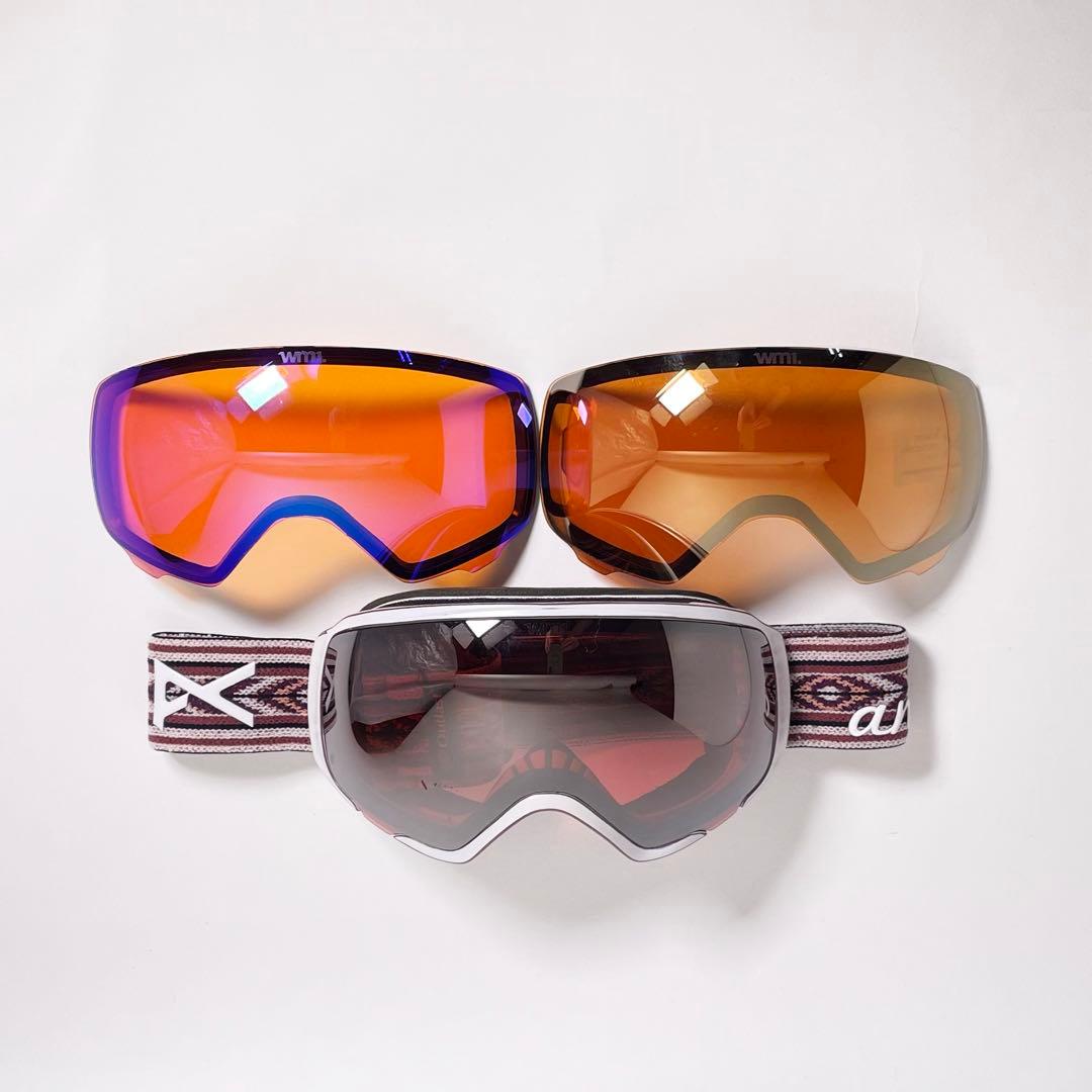 anon wm1 スペアレンズ2枚　MFIフェイスマスク　MFIバラクラバ