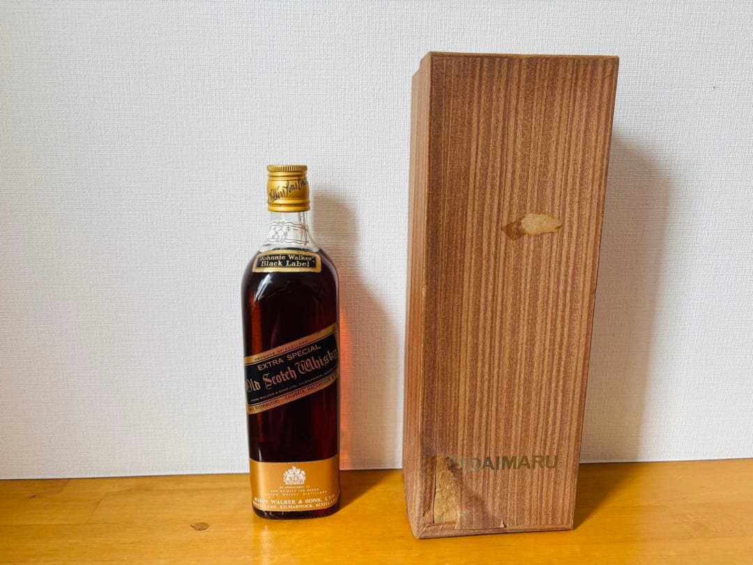 【希少】金キャップ特級70年代ジョニーウォーカーブラックラベルエクストラスペシャ