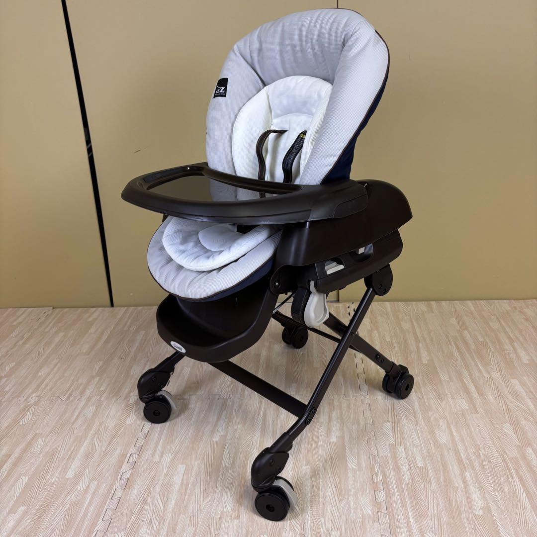 クリーニング済　☆未使用に近い☆　コンビ　ハイローベッド＆チェア　ネムリラ