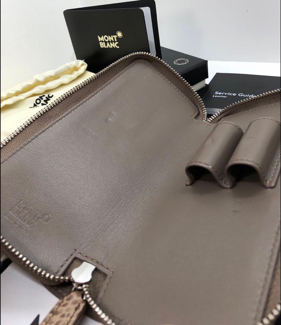 モンブラン　★完売極上最高逸品！アリゲーターデザイン・マイスター本革製ペンポーチ