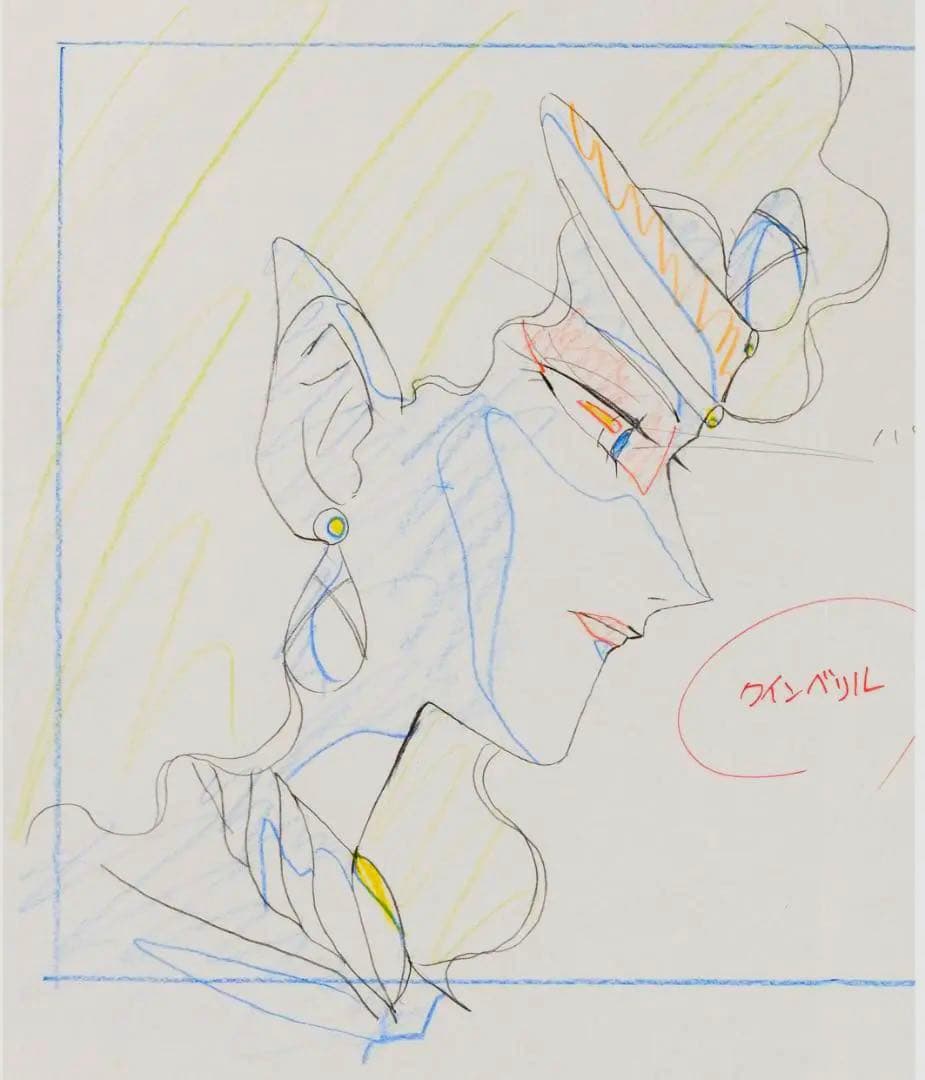 美少女戦士セーラームーン第6話 ★クイーンベリル ラフ画　レイアウト原画２点