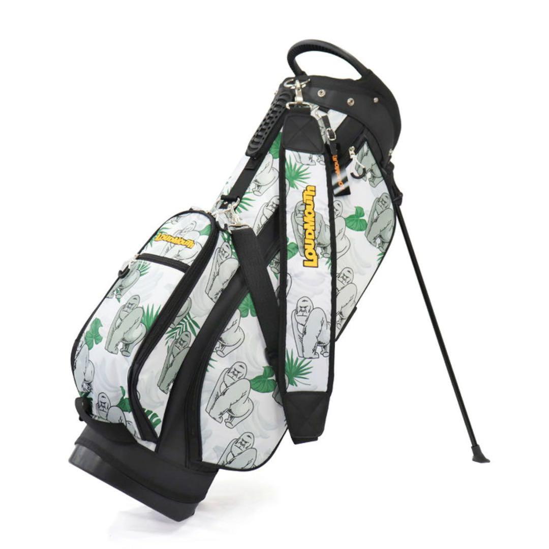 【新品】ラウドマウス キャディバッグ 8.5型 ゴリラグリーン 438 0031