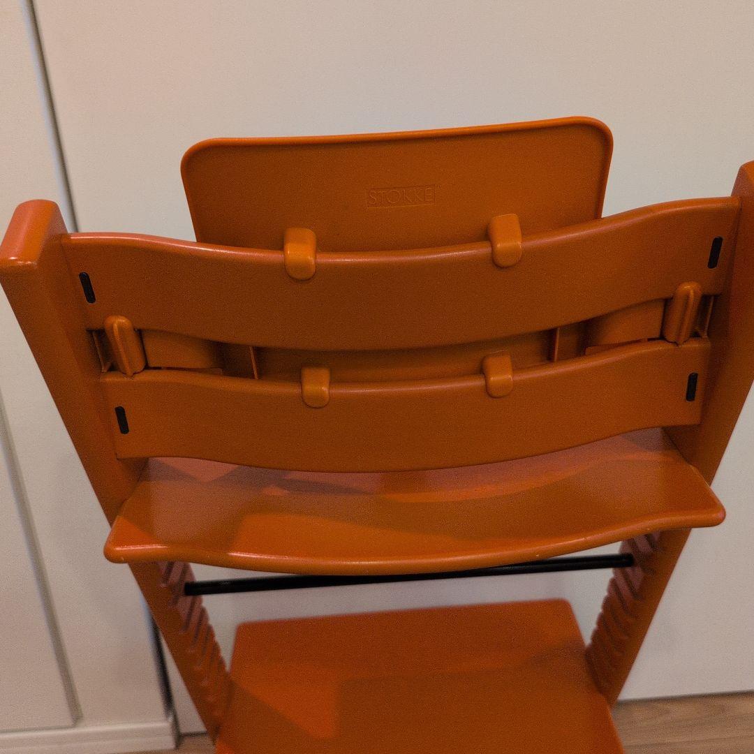 廃盤STOKKE ストッケ　ハイチェア　トリップトラップ　オレンジ テラコッタ