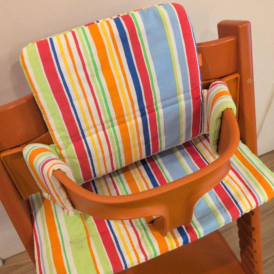 廃盤STOKKE ストッケ　ハイチェア　トリップトラップ　オレンジ テラコッタ