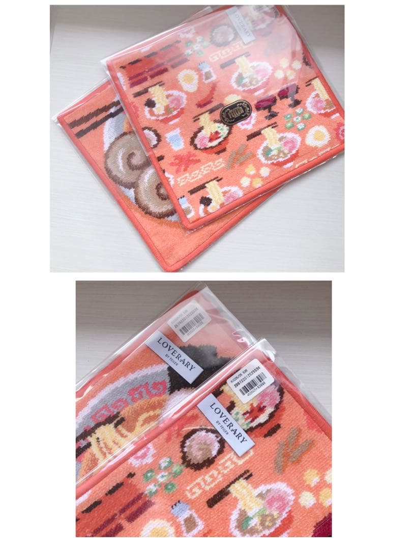 未開封✴︎FEILER✴︎フェイラー ラーメンイッチョウ！ハンカチ 2枚セット⟡.·