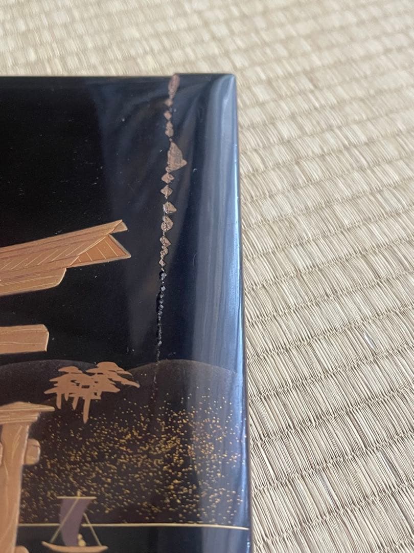 輪島塗　重箱　五段重箱　アンティーク　昭和50年　木箱付