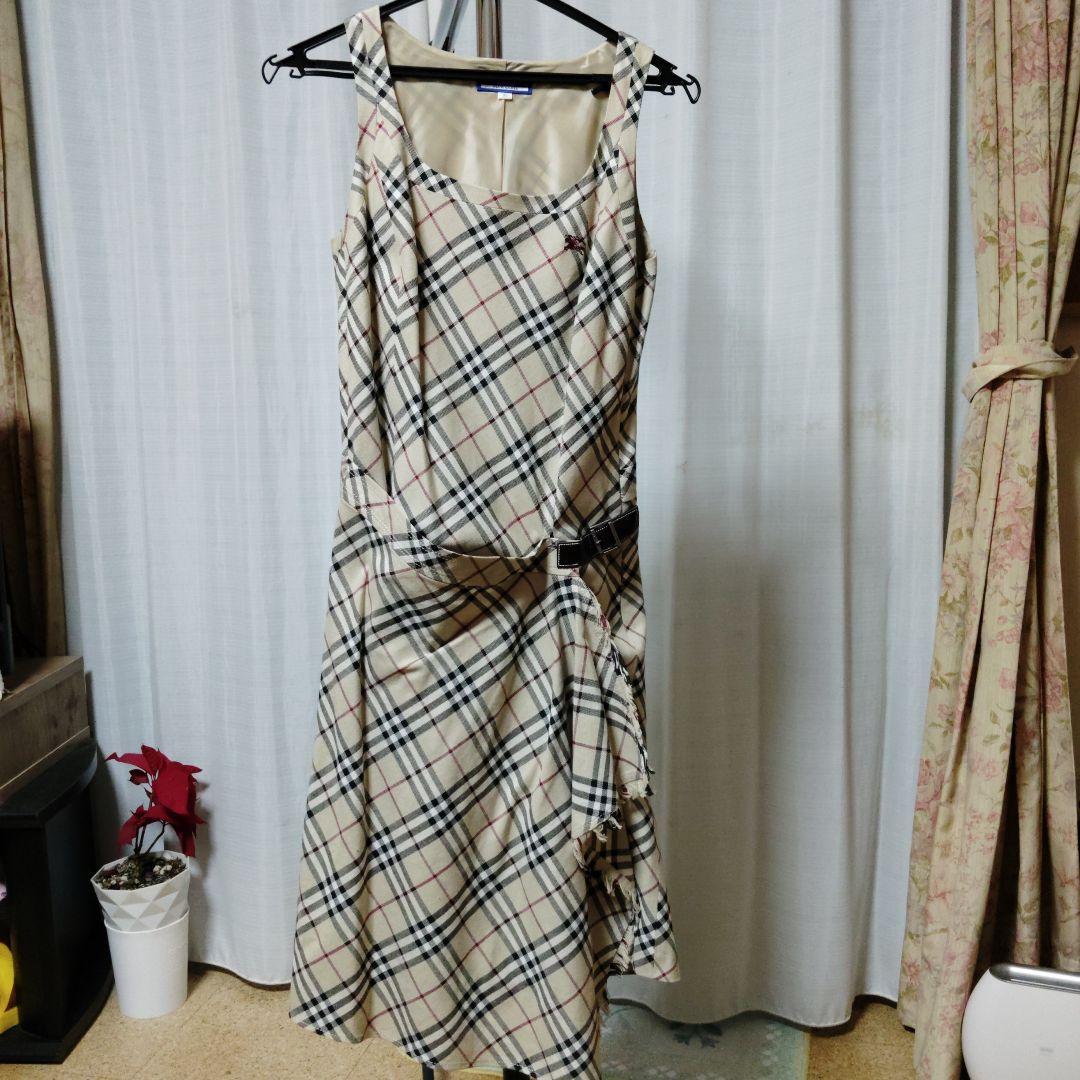 チェック柄ノースリーブミニワンピース38