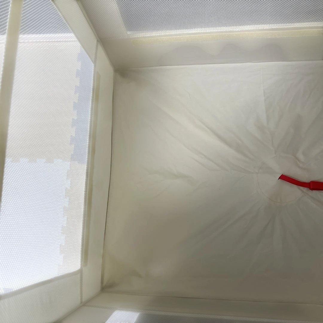 (美品) アップリカ　ココネルエアー　ホワイトグレー　　ベビーベッド