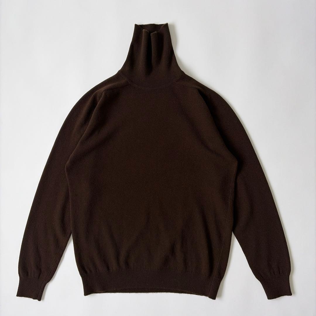 70-80s スコットランド製 プリングル タートルネック カシミアセーター
