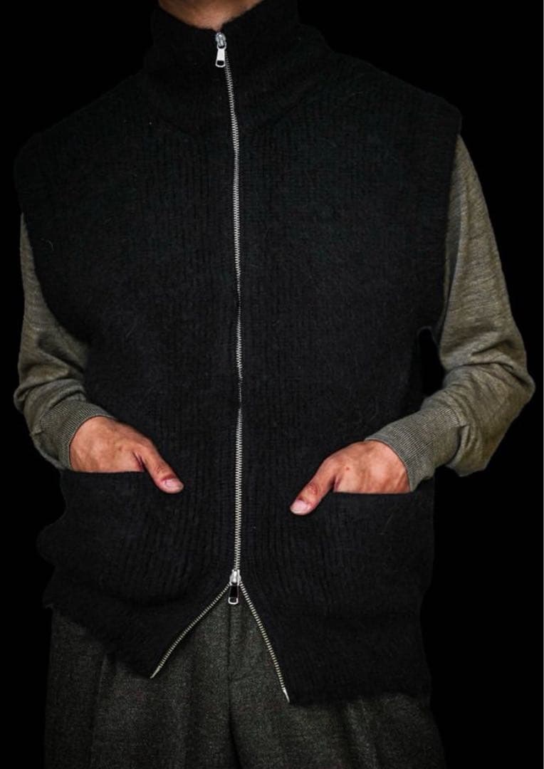 24aw MAATEE&SONS 2 畦起毛JIPVEST