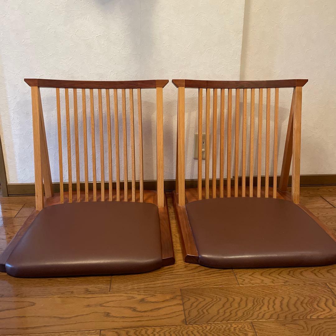 座椅子　木製　高級　2セット