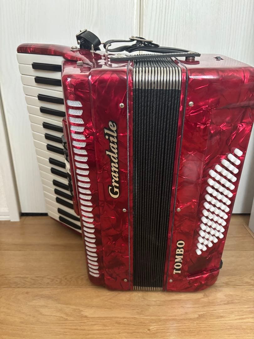 トンボ Grandaile GT-60B アコーディオン赤（ケース付）