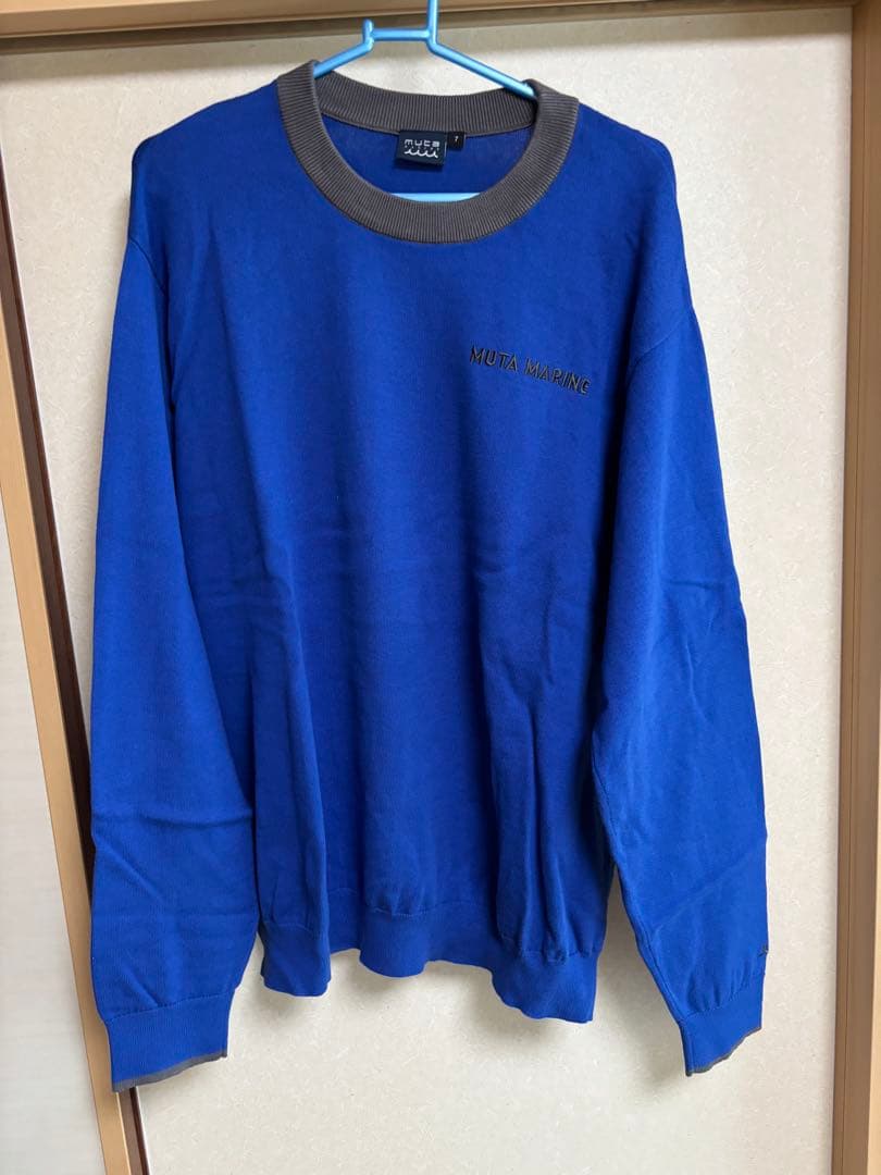 muta ムータ クルーネックセーター サイズ7 青