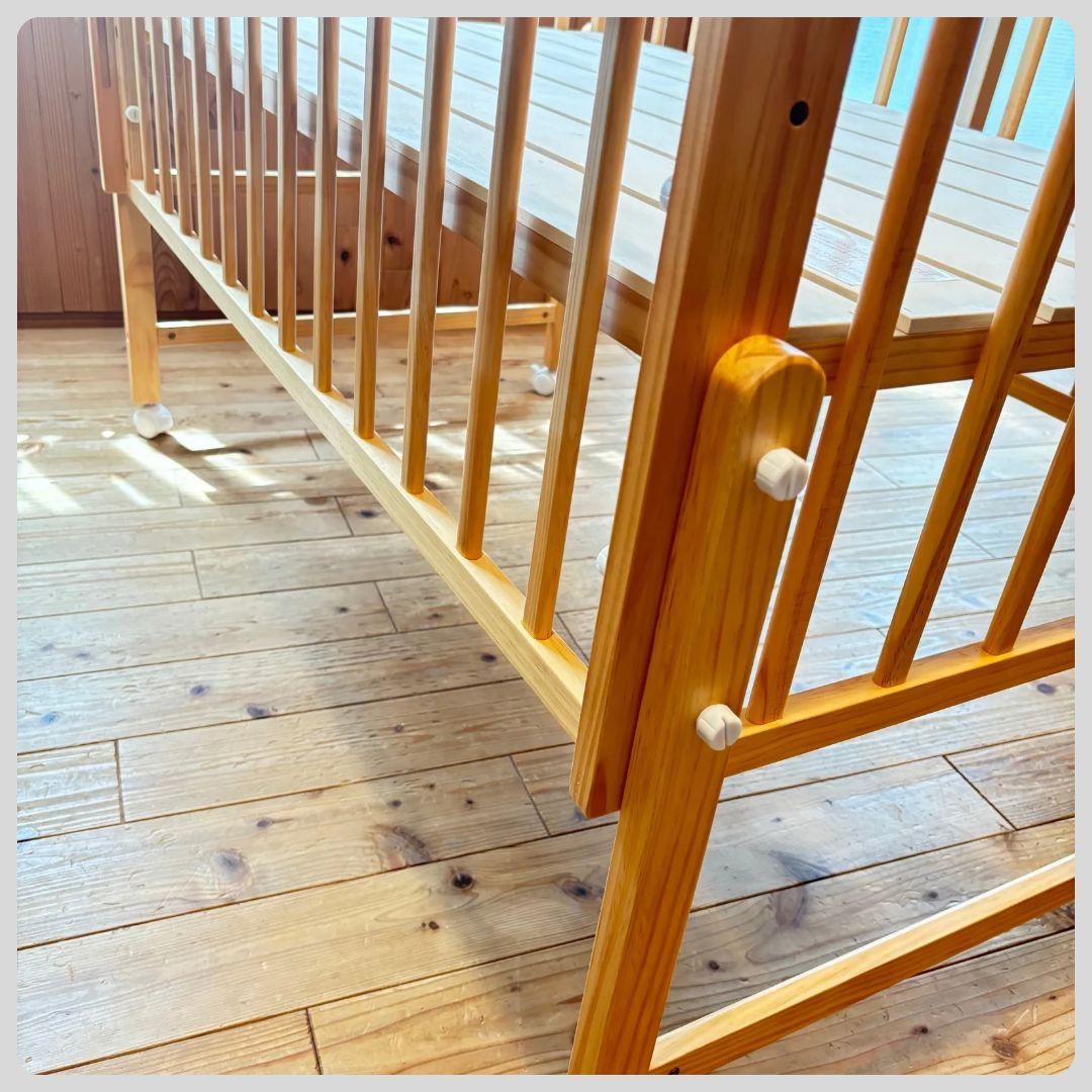 《綺麗❣️早い者勝ち❣️》大和屋　ベビーベッド　 キホンベビーベッド⭐︎Kiki