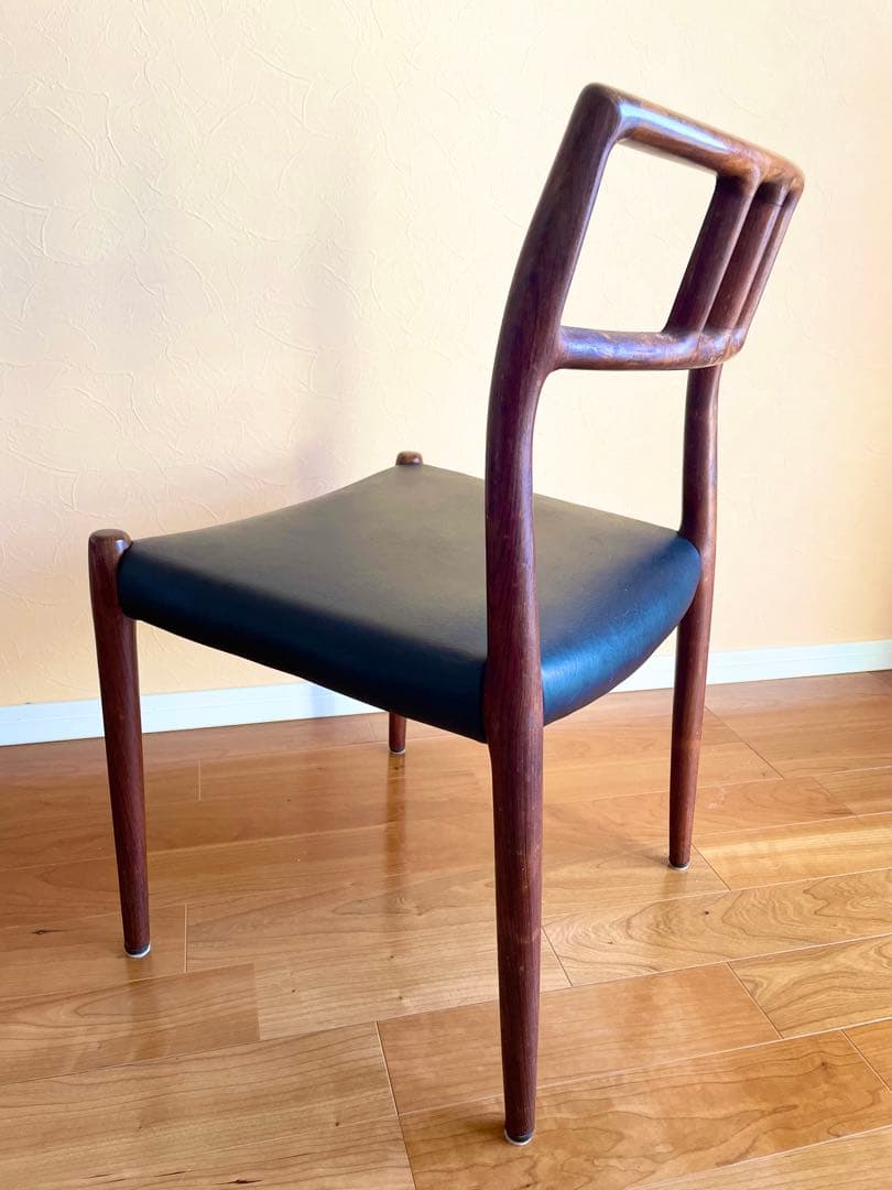 傷有りダイニングチェア4脚デンマークニールス・モラーチーク材 椅子大塚家具リペア