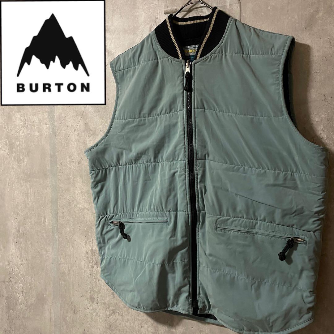 Burtonバートンスキーウェアスノーボードジャケットボアベスト水色青ブルー希少