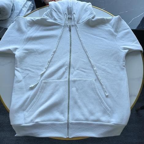 クロムハーツ×ローリングストーンズ ジップパーカー 白×青