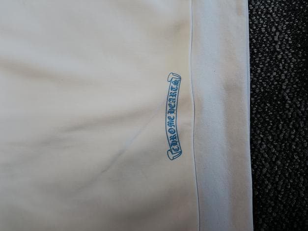 クロムハーツ×ローリングストーンズ ジップパーカー 白×青