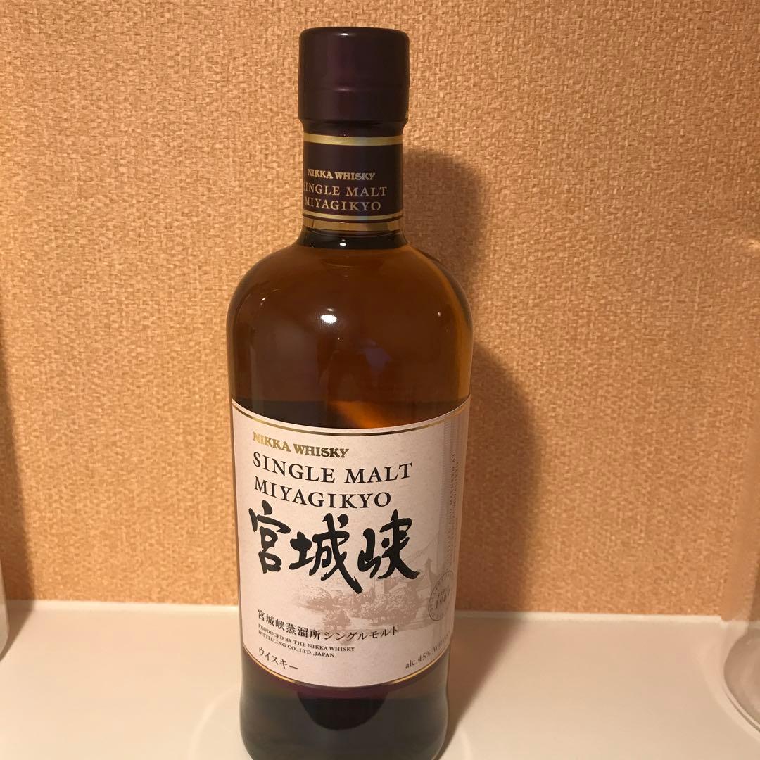 未開封の宮城峡シングルモルトウィスキー