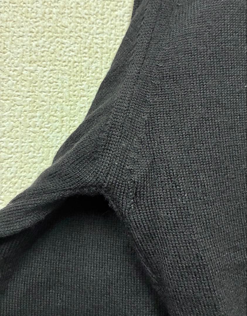 ヴィヴィアンウエストウッド　ウール長袖カーディガン　黒　ブラック　イタリア製