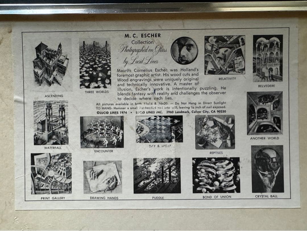 M.C. Escher mcエッシャー　Day&Night 昼と夜