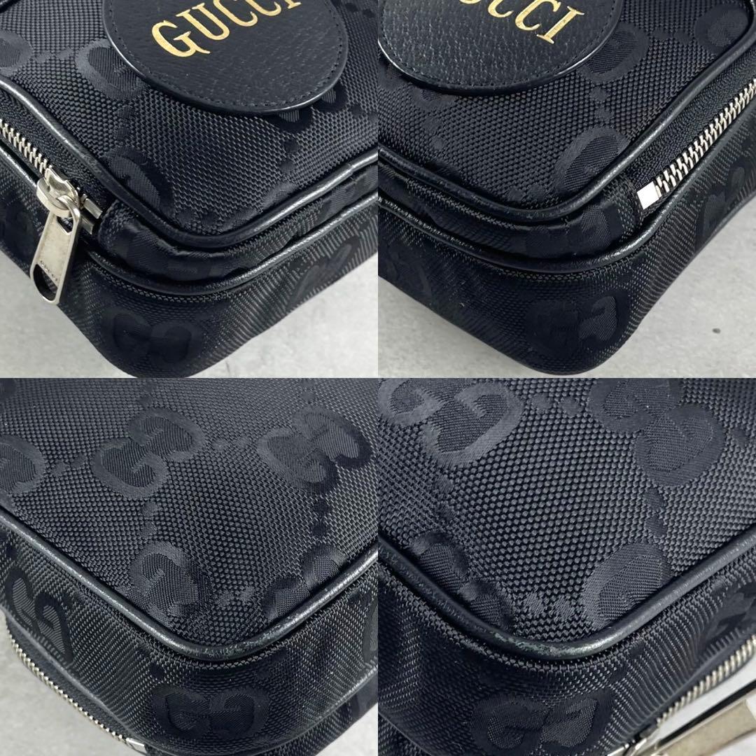 【美品】グッチ オフザグリッド ショルダーバッグ GG柄