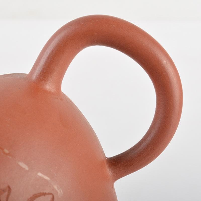 中国　紫砂　朱泥　急須　茶壷　在銘　M　R5587