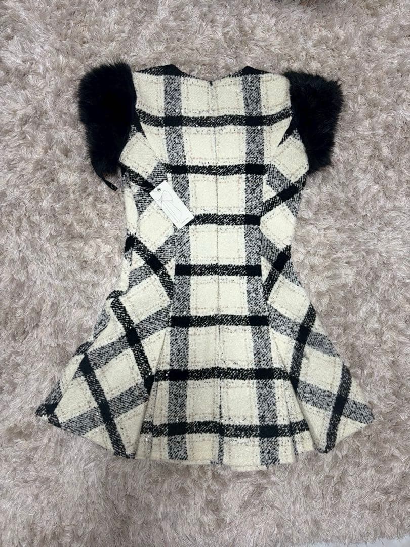 M me eme メゾンツイードミニワンピース　エムミーエメ