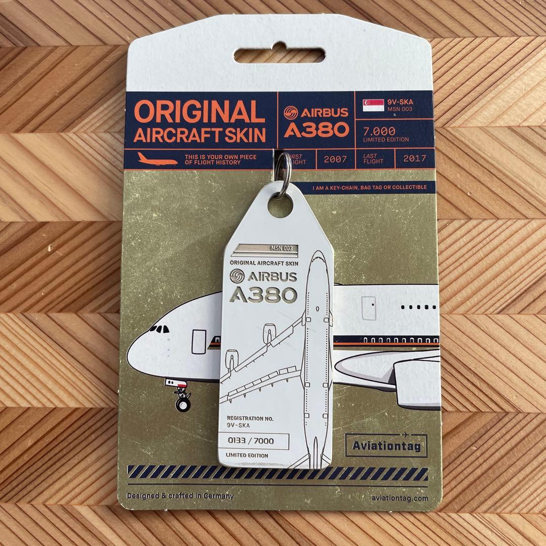 (新品未使用) 激レア Aviationtag シンガポール航空 9V-SKA
