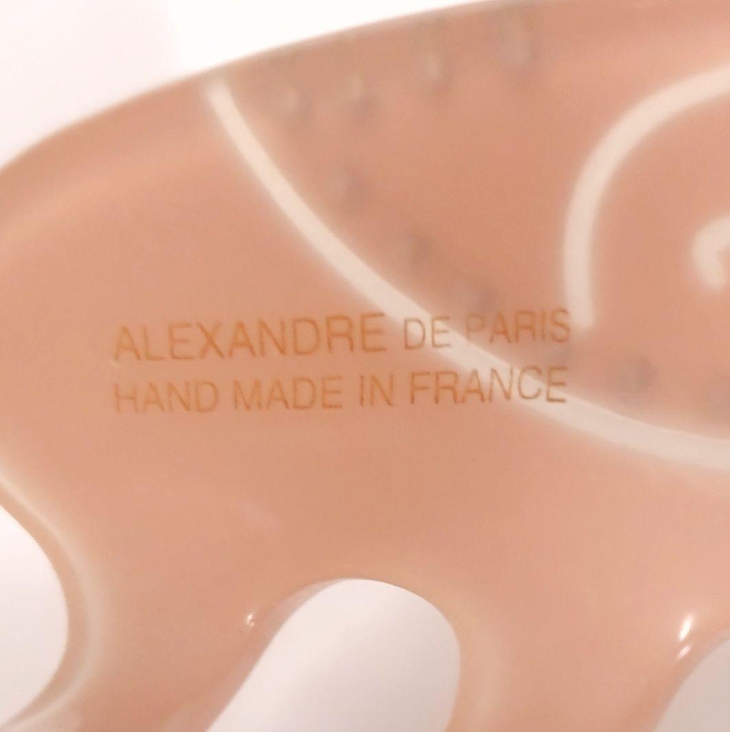 ALEXANDRE DE PARIS　ヘアクリップ L　リボン　ピンク