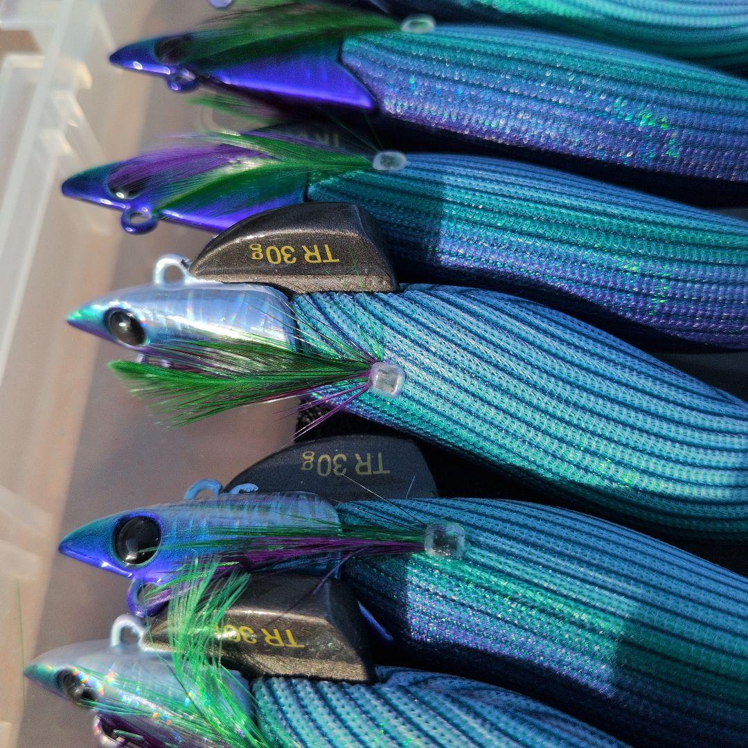 ダートマックス　TR tr 　パープル　ボーダー　グリーン１０個セット