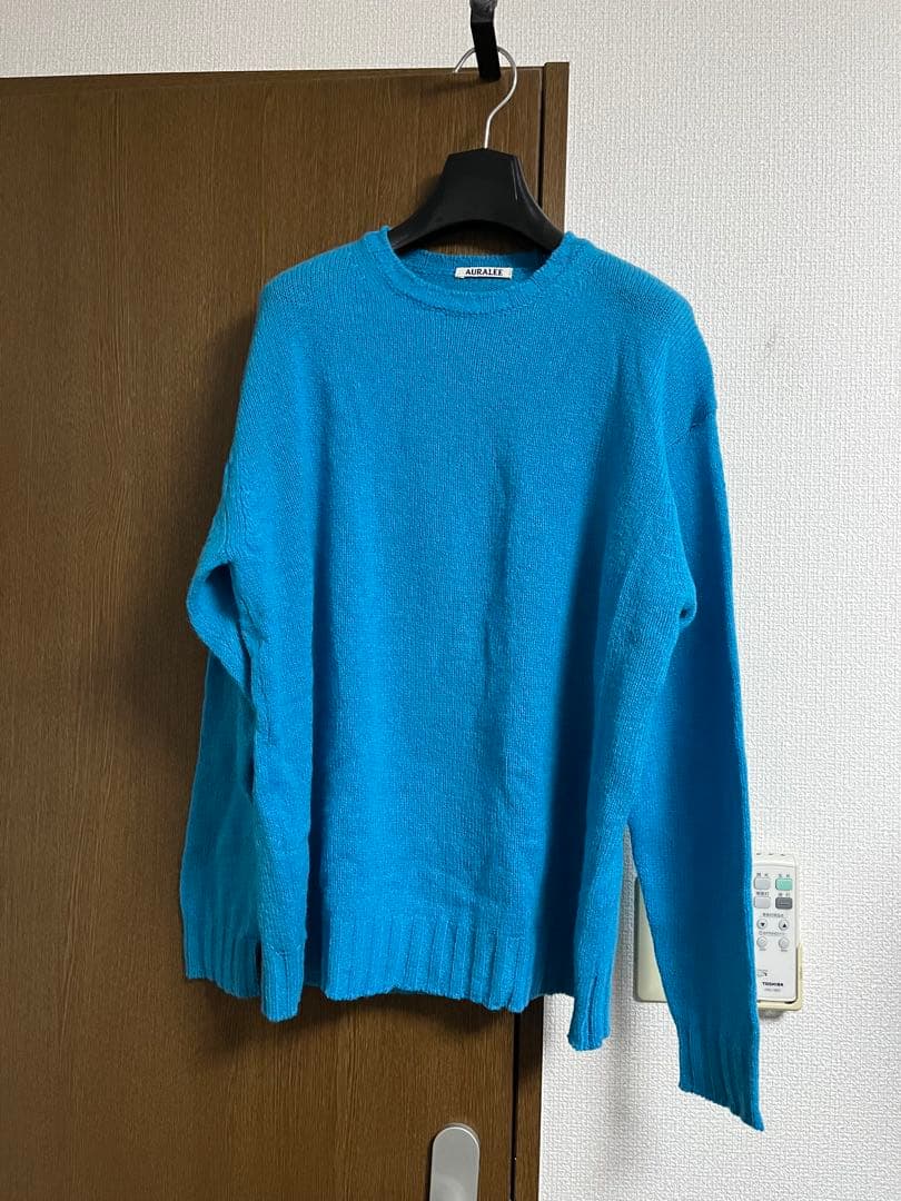 トップス auralee23awSHETLAND WOOL CASHMERE KNIT3