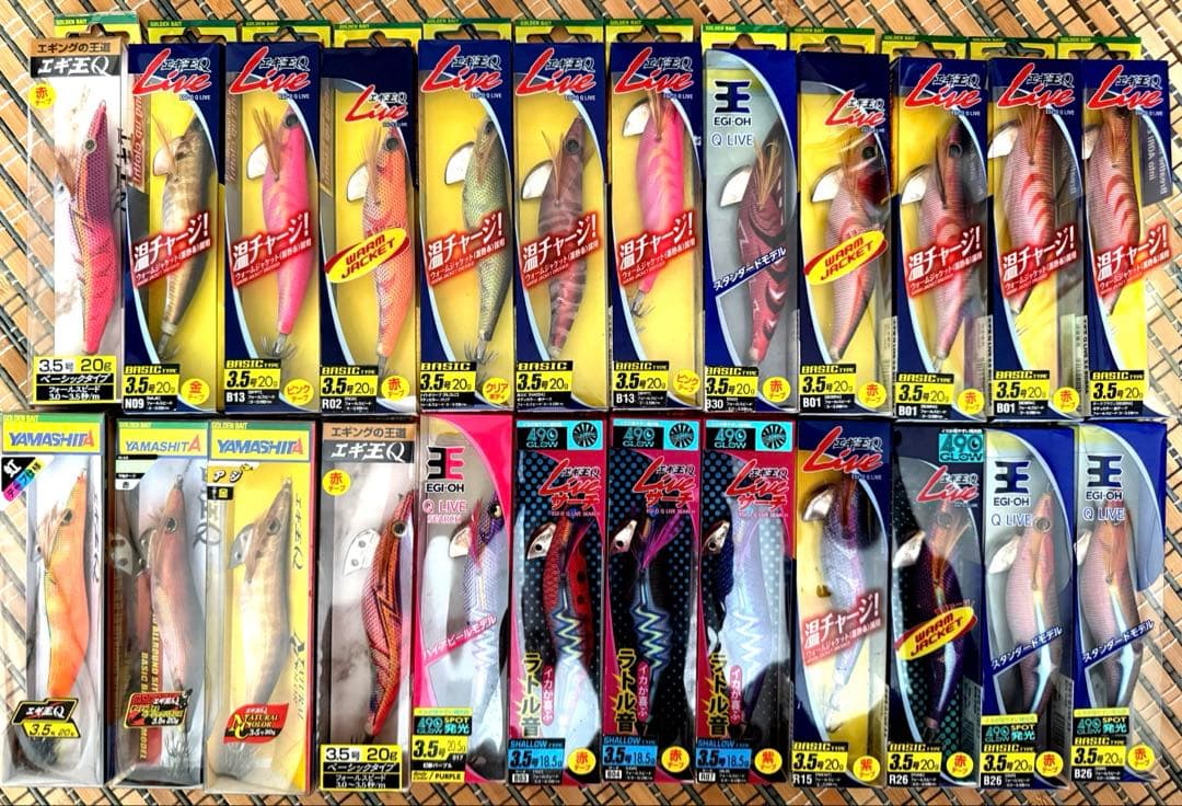 【廃盤希少】未使用ヤマシタエギ王Q3.5号激選24本セット