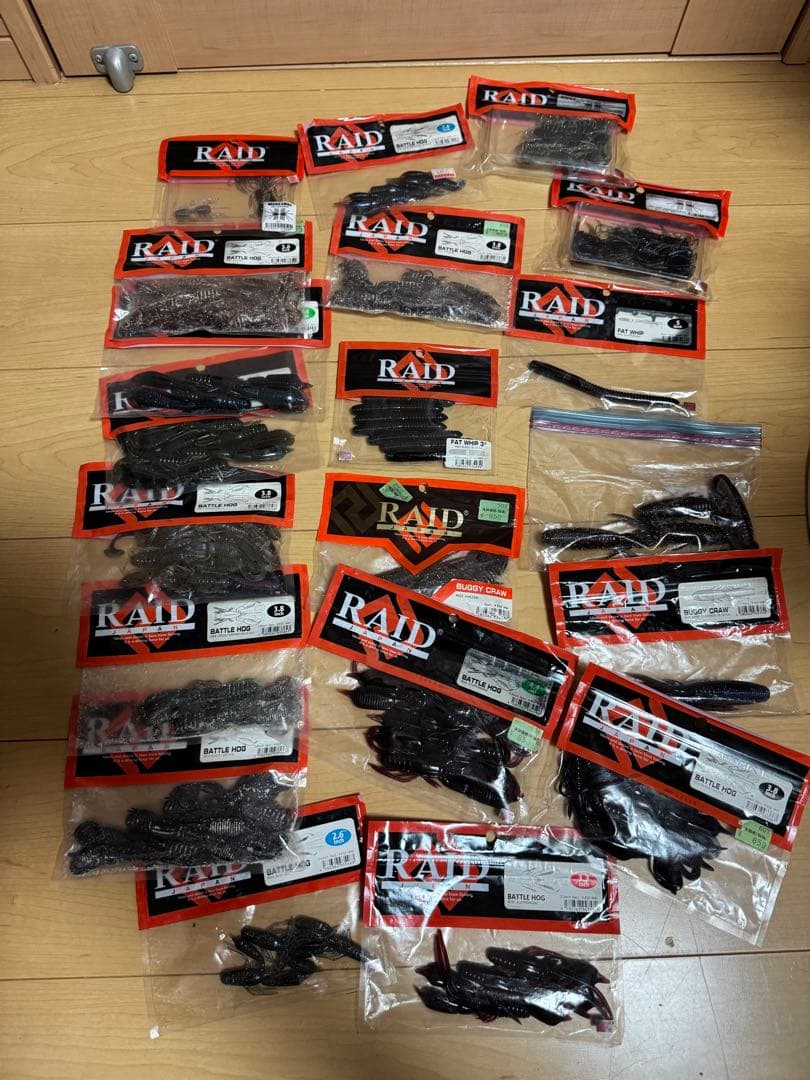 バス釣り引退セット ワームセット 150点以上