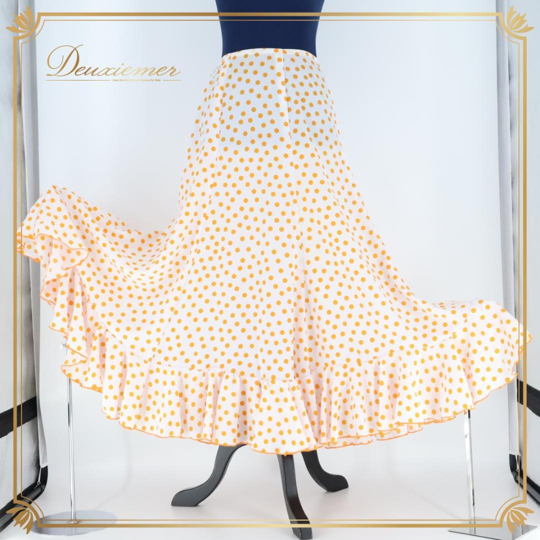 【美品 フラメンコ衣装】ホワイト HERMOSA IBERIA ペチコート