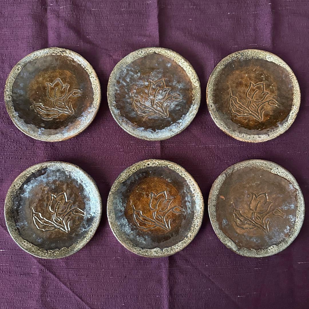 大樋長左衛門 大樋焼 皿 小皿 6枚 ②