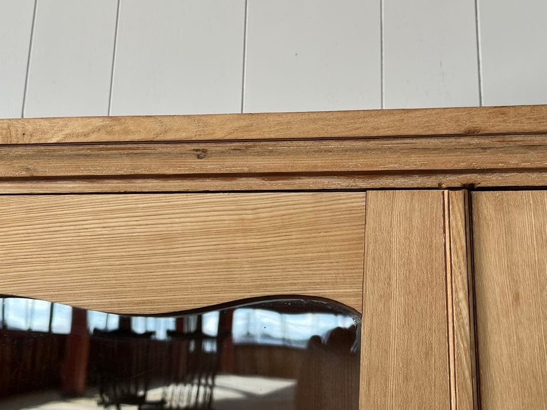 ゆらゆらガラス レトロ 本棚 古民家 古家具 古民具 古道具