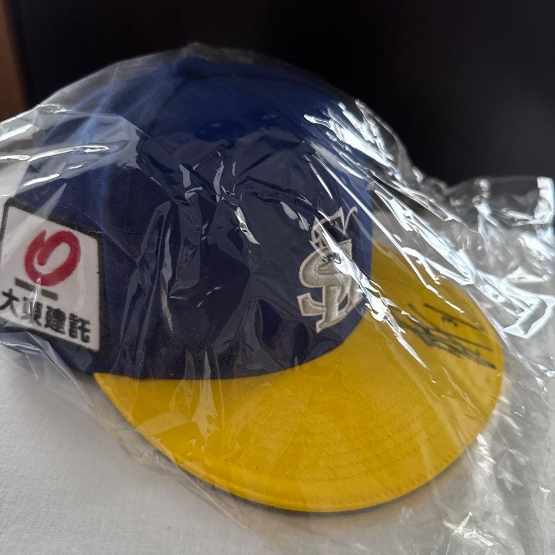 ソフトバンク 栗原陵矢 直筆サイン入り 実使用キャップ 証明書付 2020年